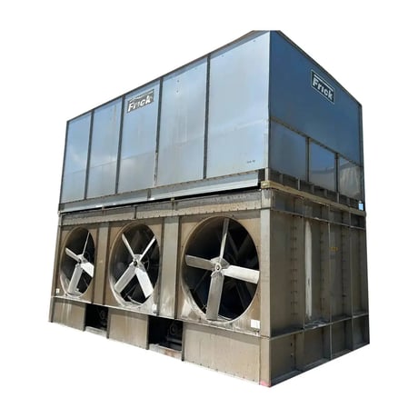 940 Ton, Frick #XLP-XL-940, Evaporative Condenser, 664.3 Ton Ammonia, 151800 CFM, 250 PSI, 7.5 HP Pump, 1050 - Image 2
