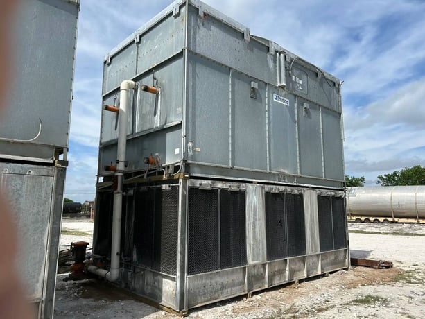 885 Ton, Frick #IDC-3540-4-Q, Evaporative Condenser, 627.65 Ton Ammonia, 143820 CFM, 27.35 cu.ft. Coil, 300 - Image 4