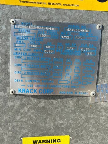 3 Fans, Krack #DTX3S-720-DXA-A-LH, Ammonia Evaporator Coil, 6 TR, Low Temperature, Wet or Frosted Coil, 13800 - Image 8