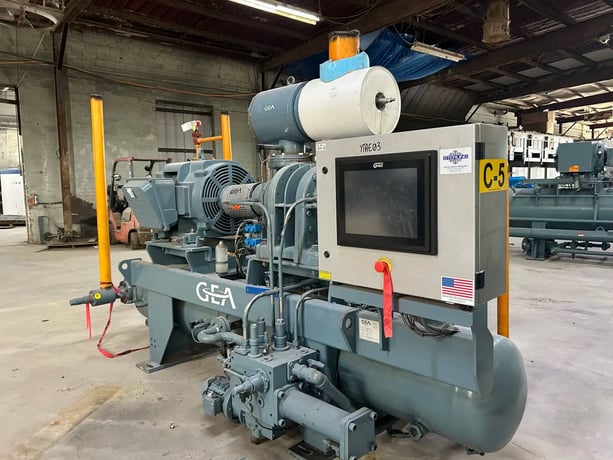 300 HP GEA #230GLX, Rotary Screw Compressor Package, R-717, 620 psig & 3600 RPM Package & Compressor, 460 V - Image 4