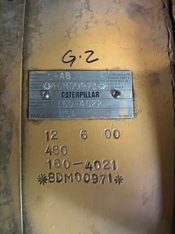 2000 KW Caterpillar #3516B, diesel generator set, 480 Volts, 2000 - Image 3