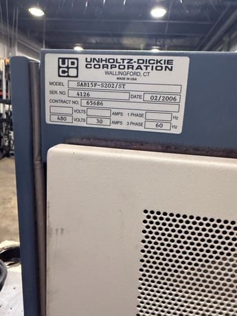 2.2 KIP Unholtz Dickie #S202, vibratin system & slip table, 2" peak to peak stroke, 13.40" table diameter - Image 4