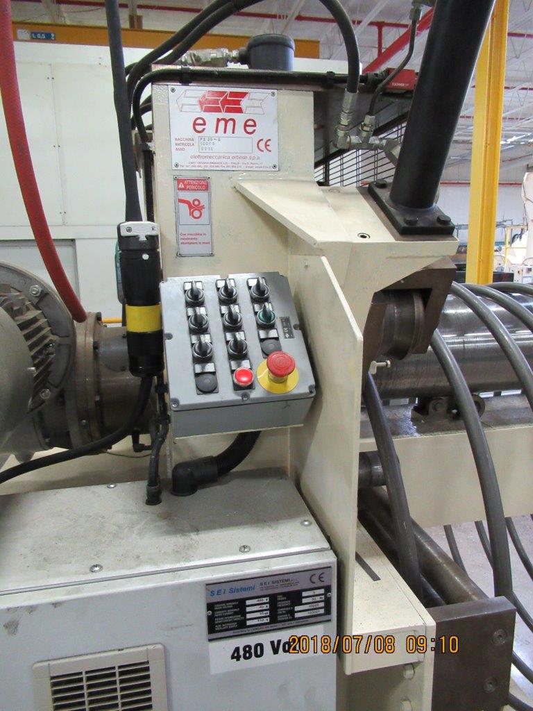 1.22" x 11.81" Sacma #SP-660AL, 5-die long stroke cold former, 80 PPM, 150 KW, linear feed - Image 4