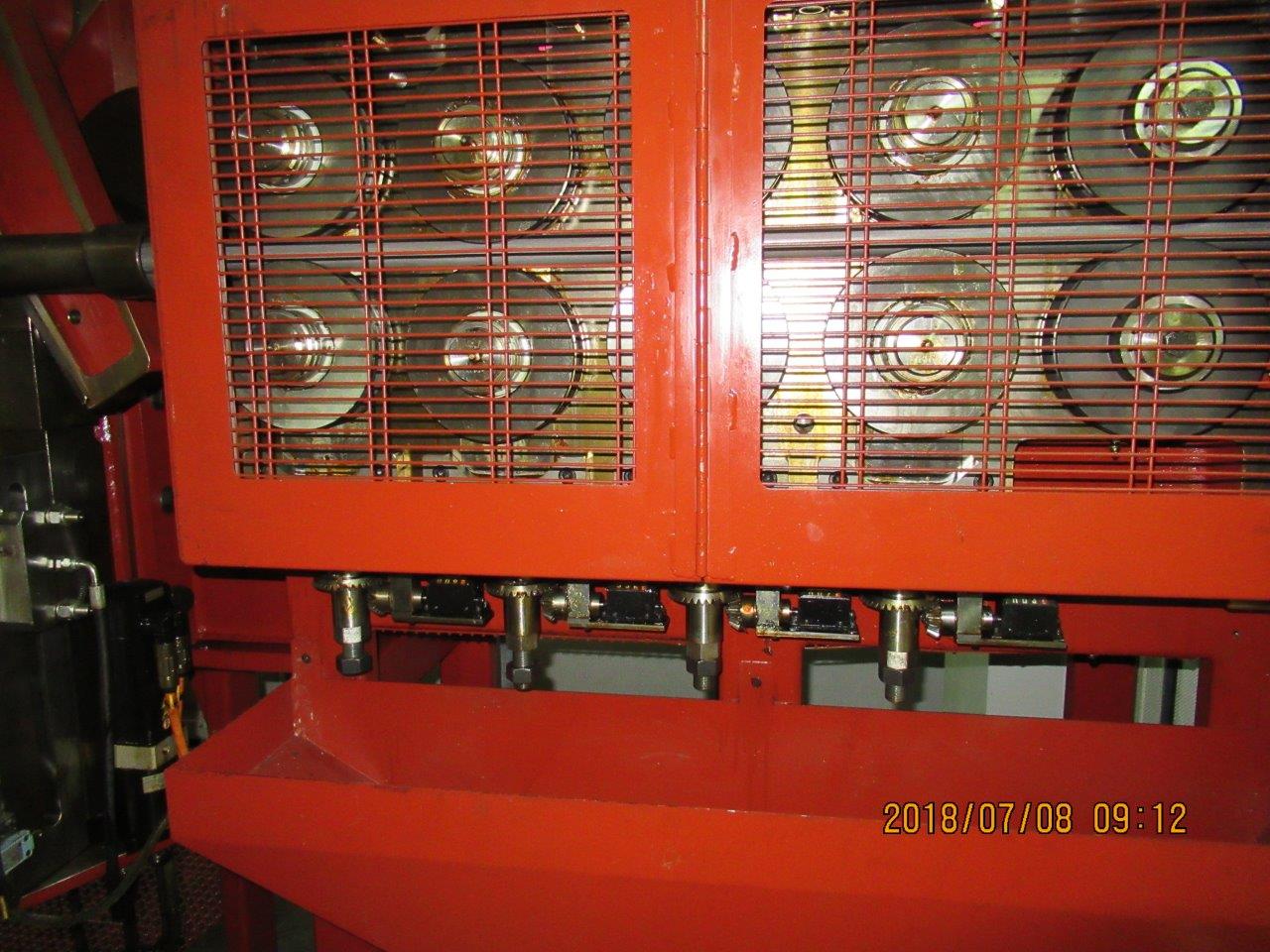 1.22" x 11.81" Sacma #SP-660AL, 5-die long stroke cold former, 80 PPM, 150 KW, linear feed - Image 8