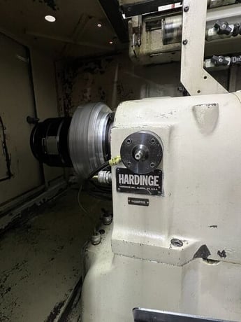 Hardinge #CHNC-III, CNC lathe, Fanuc 18iT, 14" swing, 1.6" bar, 10 HP, 5000 RPM - Image 4