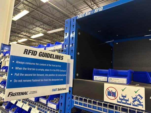 Large Inventory of, Fastenal Stainless Steel hardware & organized bin / shelving system, machine screws - Image 3