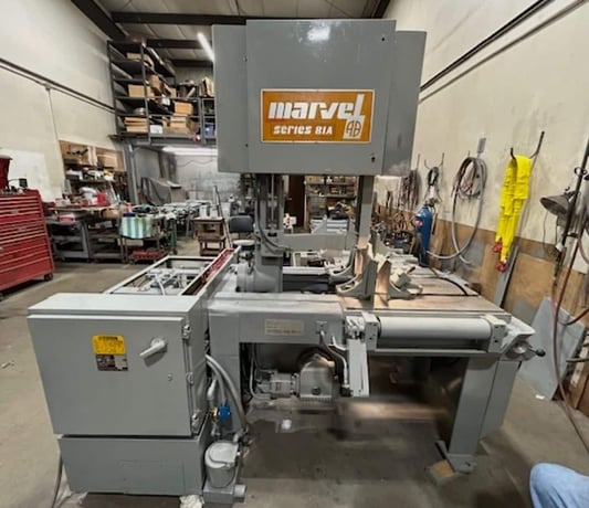 18" x 20" Marvel #81A9, vertical tilt frame saw, 10 HP, 60-400 FPM, fully rebuilt - Image 1