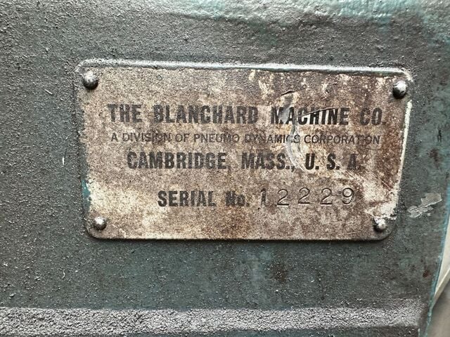 Blanchard #22D-42, vertical rotary grinder, 42" chuck, 18" under wheel, 50 HP spindle, 56" swing, 5-segmented - Image 2