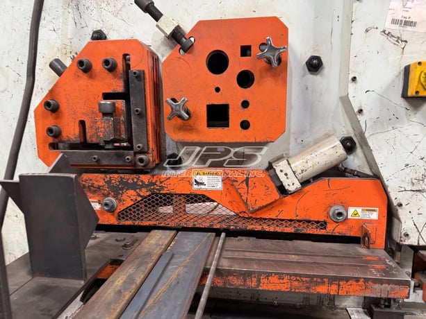 8" x 8" x 3/4" Sunrise #IW-185SD, hydraulic ironworker w/material handling, 185 ton, 20" throat, 2016 - Image 6