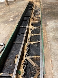 30' Barn Sweep conveyor, w/ 21' incline, Vortex gearbox - Image 2
