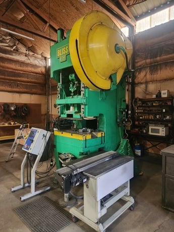 75 Ton, Bliss #C-75, OBI press with feeder, 1967 - Image 4