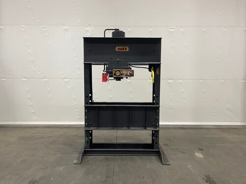 150 Ton, Dake, air hydraulic H-frame press - Image 1
