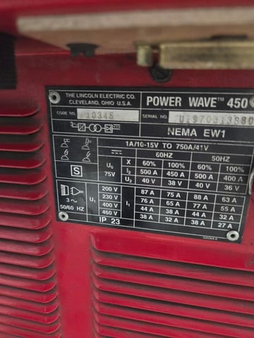 Lincoln #Power-Wave-450, serial #UI9701I3880 - Image 4