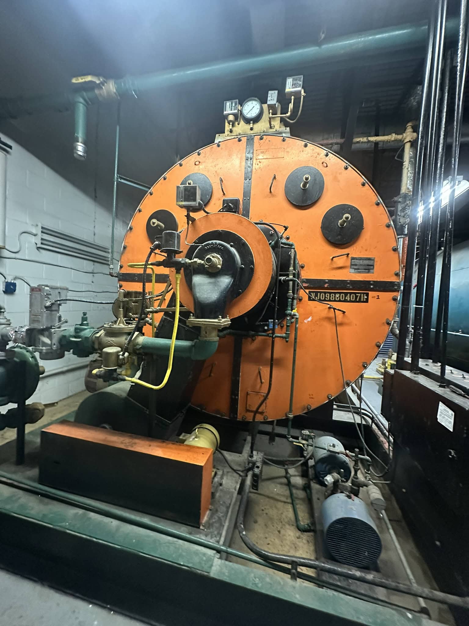 350 Hp Orr & Sembower #3HG, Natural Gas Boiler, 11.7million BTU/H, 15 psi, 1750 sq.ft. surface, 13825 - Image 1