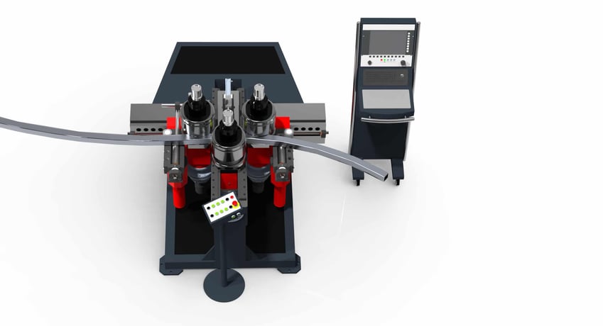 4" x 4" x 3/8" RMT #AB-4, CNC Angle Roll, 8.6"-11" roll diameter, 30 HP, 3.54" shaft - Image 5
