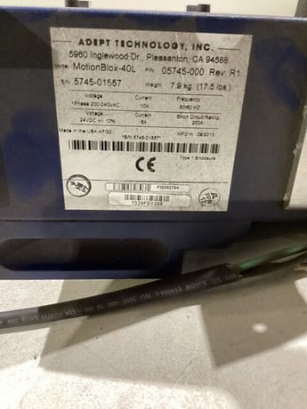 Adept Technology #MotionBlox-40L, Servo Drive, 10/6 Amps, 200-240 VAC, 24 VDC - Image 3