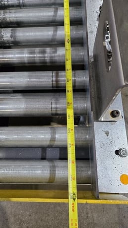 23.5" wide x 9' long, Industrial Kinetics, Dual-Lane Roller Conveyor, 0.5 HP, 1720 RPM, 230/460 V - Image 6