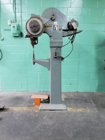Chicago #490, riveter, 3.25" stroke, 12" throat, .33 HP, 175 flywheel (2 available) - Image 1
