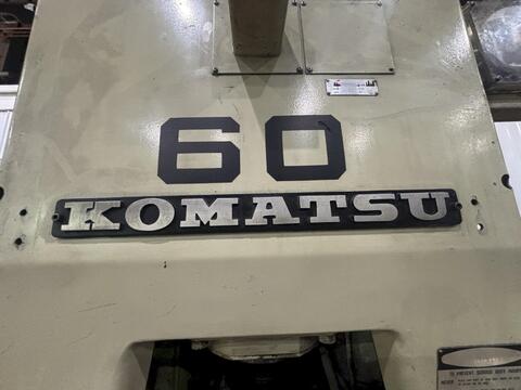 60 Ton, Komatsu #OBS-60-2, gap frame stamping press, 4.72" stroke, 11.81" Shut Height, 2.76" adj., 42-85 SPM - Image 5