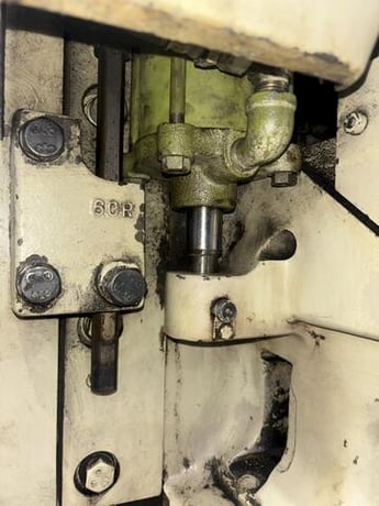 60 Ton, Komatsu #OBS-60-2, gap frame stamping press, 4.72" stroke, 11.81" Shut Height, 2.76" adj., 42-85 SPM - Image 8