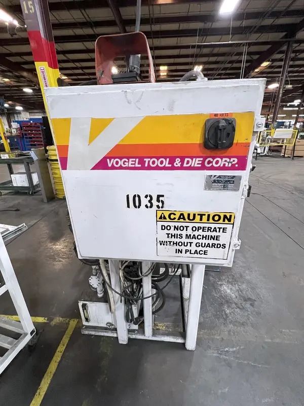 175 Ton, Vogel Tool & Die, 12' overall, 124" between housing, 8" stroke, 10" throat, 14" open - Image 4