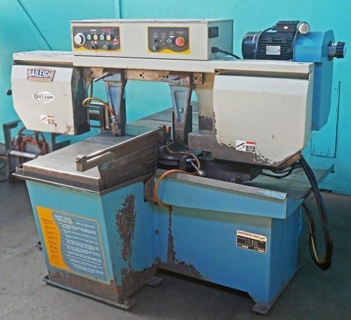 13" x 18.1" Baileigh #BS-20SA, Dual Miter Semi-Auto Horiz Band Saw, 1.33" X 0.43" X 162.6" blade, 82-285 FPM - Image 2