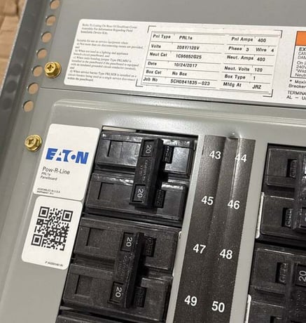 400 Amp. Eaton, PRL1A Interior, Panelboard, 208/120 Volts 3PH 4W MLO 400 Amp Panel, New - Image 3