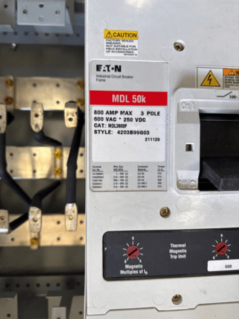800 Amp. Eaton, PRL4B, Panelboard, 240/120 Volts 3PH 4W Indoor Encl 36 Cir MCB MDL3800F P633-NS, New - Image 6