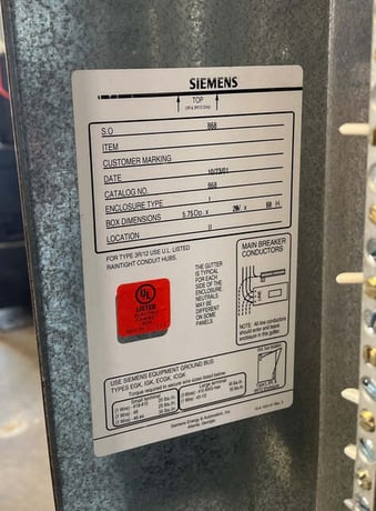 400 Amp. Siemens P1C42JX400ATF P1, Panelboard, 208/120 Volts 3PH 4W 42 Circuit MCB Indoor Encl B68 - Image 9