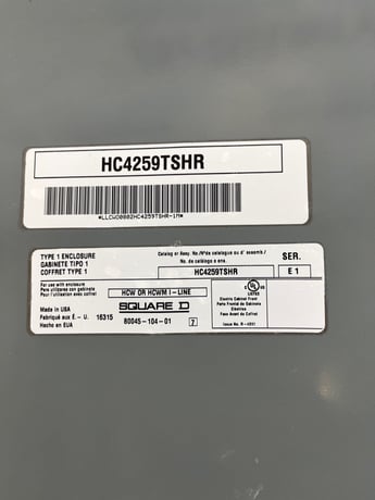 1200 Amp. Square D HCP I-Line, Panelboard, 480/277 Volts 3PH 4W 30Cir MLO Indoor Encl HC4259DB - Image 8