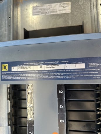 400 Amp. Square D NF, Panelboard, 600Y/347 Volts 3PH 4W MLO 42 Circuit Main Lug Indoor Encl P330 - Image 2