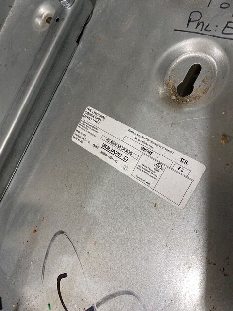 600 Amp. Square NF, Panelboard, 480/277 Volts 3PH 4W 66 Cir Indoor Encl MLO 600 Amp MH74BE P653 - Image 6