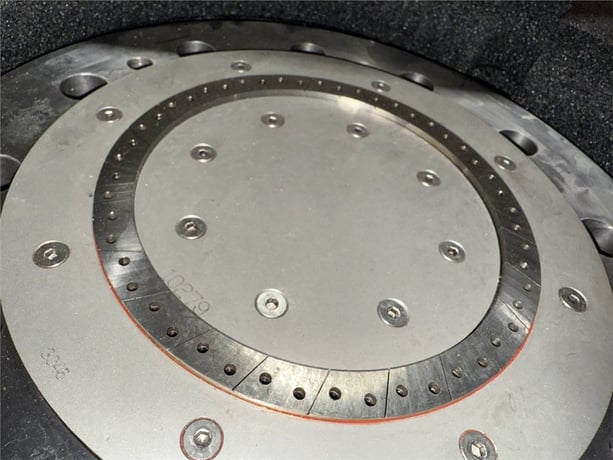 Gala Industries #7, die plate, square tiled, 50 holes .125" diameter moles, single row - Image 10