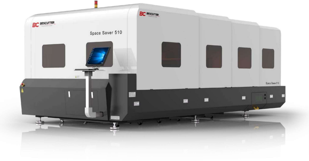 Bescutter #Space-Saver, fiber laser cutter, 60" X, 120" Y, 4.7" Z, RayTools IPG laser, 5' x 10', CypCut cnc - Image 1