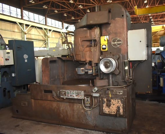 Blanchard #20-36 Extra-High Extended bed, 36" chuck, segmented grinding wheel, 30 HP spindle motor - Image 1