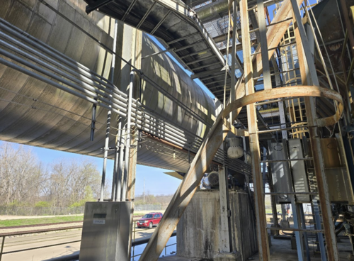 11.9' x 70' Williams, Rotary Steam Tube Dryer - Image 2