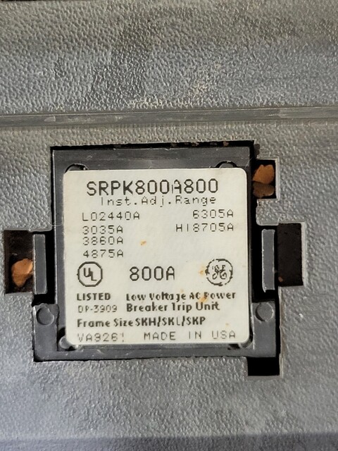 800 Amps, General Electric, SKHA36AT0800, 600 Volts, 3p - Image 6