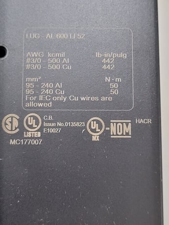 400 Amps, Square D I-Line, LJA36400U31X, PowerPact Circuit Breaker, 3P, 600 Volts - Image 4