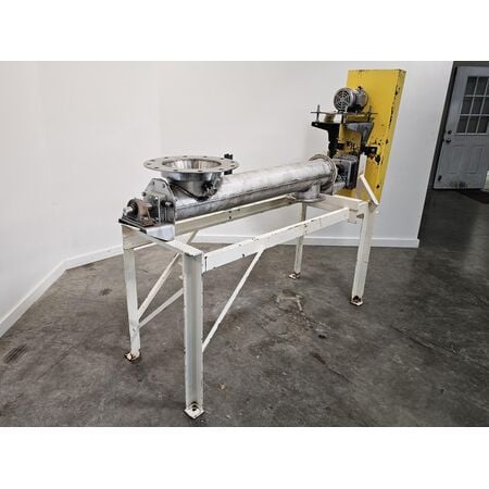 6" diameter, Goodman Conveyor, Stainless Steel industrial screw feeder - Image 3
