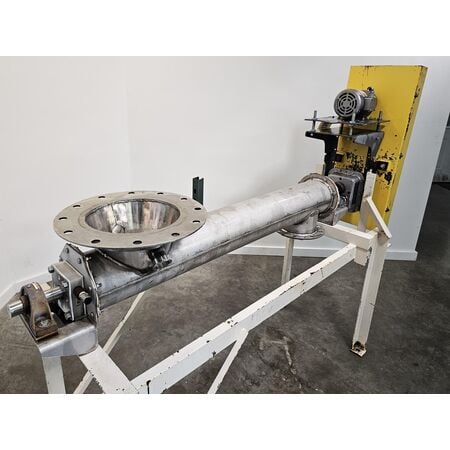 6" diameter, Goodman Conveyor, Stainless Steel industrial screw feeder - Image 4
