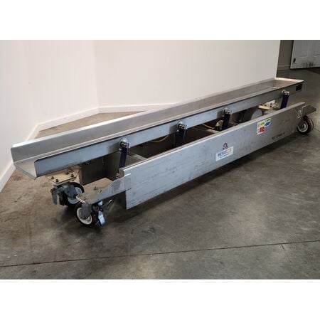 14" wide x 11' long, Key Technologies, iso-glide transfer shaker conveyor Feeder - Image 2