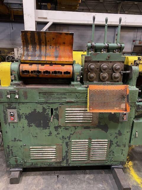 3/8" Lewis #8CV, wire straightener & cut-off machine, 3-1/2"-10' cut0off length, 100-200 FPM - Image 3