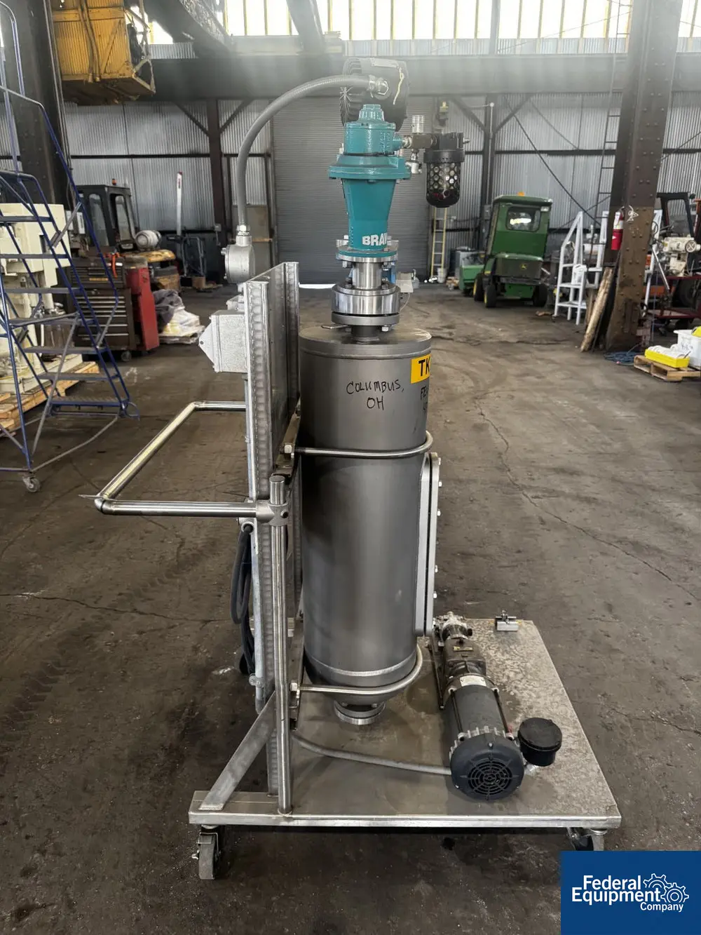 17 gallon Midway, Agitated Receiver Tank, Hastelloy C276, 65 L, 12" diameter x 36" straight side, flat top - Image 4