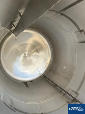 998 gallon ICCNW, Tank, Stainless Steel, 57" diameter x 84" straight side, flat top, dish bottom, baffles - Image 6