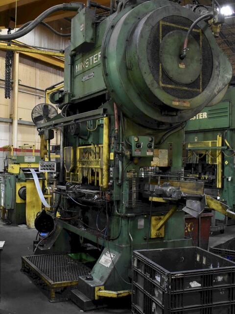 150 Ton, Minster #P2-150, high speed production press, 6" stroke, 23" Shut Height, 4" adjustment, 120 SPM - Image 1