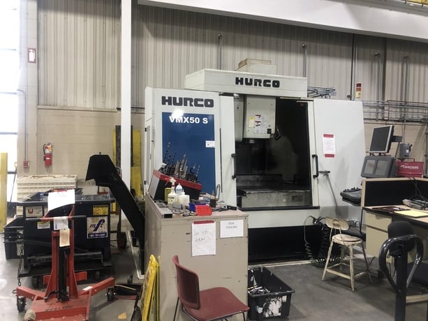 Hurco #VMX-50S, 24 automatic tool changer, 50" X, 26" Y, 24" Z, 15000 RPM, 30 HP, 26" x59"tbl., Hurco - Image 1