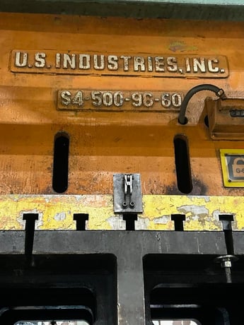 500 Ton, U.S. Industries Industries #S4-500-96-60, Hydraulic Press, 96" x 60" bed, 92" x 60" ram, 27-31" Shut - Image 3