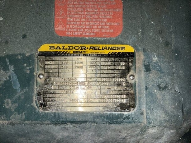 500 HP 1775 RPM Reliance IDDRPM405004, Frame L 4034, 460 Volts - Image 3