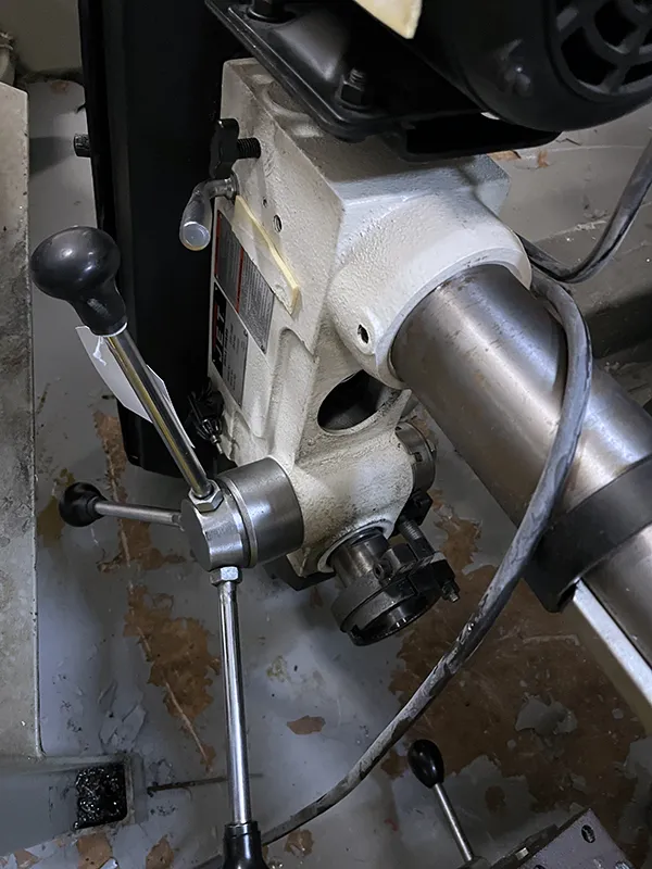 Jet #J-2500, Floor Type Drill Press, 2.87" diameter, 11.5" x 11.5" Table, 24" Table Travel, (16) Spindle - Image 7