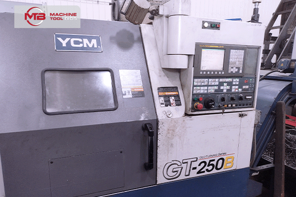 YCM #GT-250B, CNC Lathe, 21.6" Swing, 27.1" Centers, 10" Chuck, 13.7" diameter x 20.2" L Turn capacity, 20 - Image 1